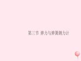 2019秋八年級物理全冊第六章熟悉而陌生的力第三節(jié)彈力與彈簧測力計(jì)習(xí)題課件（新版）滬科版
