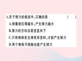 2019秋八年級物理全冊第六章熟悉而陌生的力第三節(jié)彈力與彈簧測力計(jì)習(xí)題課件（新版）滬科版