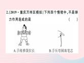 2019秋八年級物理全冊第六章熟悉而陌生的力第三節(jié)彈力與彈簧測力計(jì)習(xí)題課件（新版）滬科版