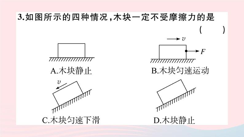 2019秋八年级物理全册第六章熟悉而陌生的力第五节科学探究：摩擦力第1课时滑动摩擦力习题课件（新版）沪科版04