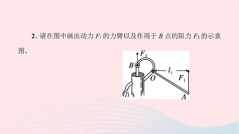 八年级物理全册专题四杠杆的作图课件新版沪科版 (1)03