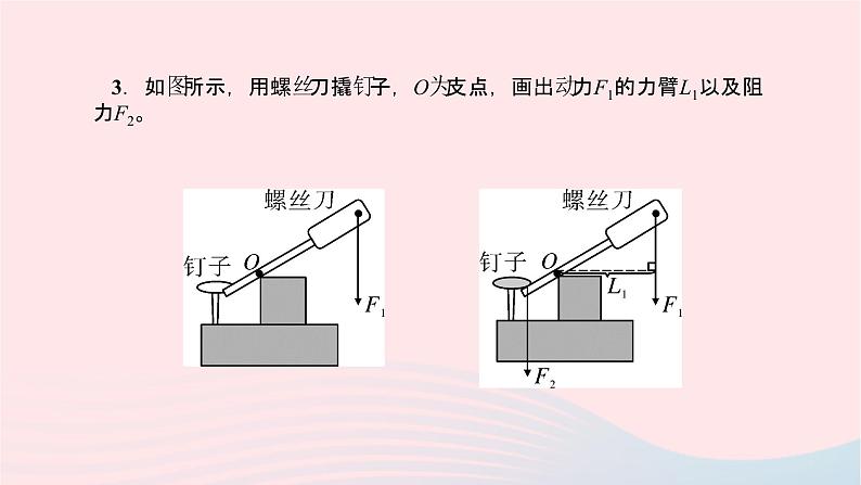 八年级物理全册专题四杠杆的作图习题课件新版沪科版 (1)04