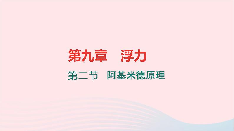 八年级物理全册9-2阿基米德原理习题课件新版沪科版 (1)第1页