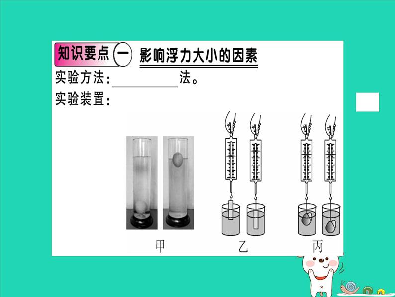 八年级物理全册第九章第二节阿基米德原理（第1课时阿基米德原理）习题课件（新版）沪科版01