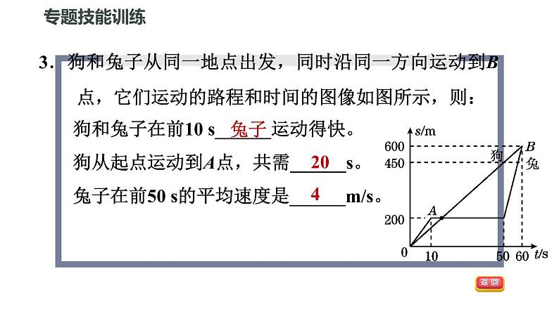 八年级全物理课件专训（二）   训练1   运动图像_沪科版06