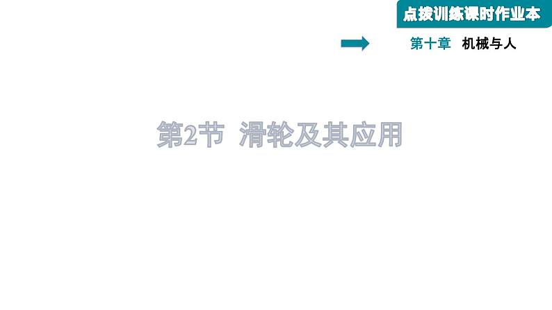 八年级全物理课件10-2  滑轮及其应用_沪科版01