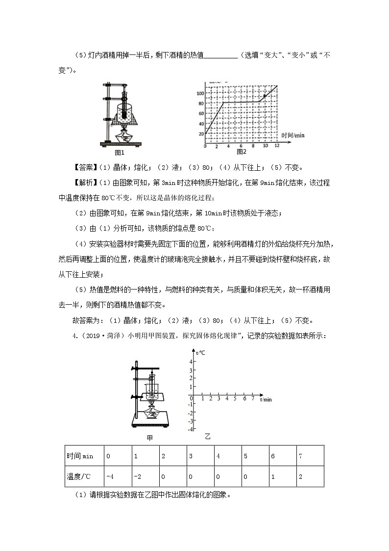 全国各地2018_2020三年中考物理真题分类详解汇编考点07热学实验探究含解析03