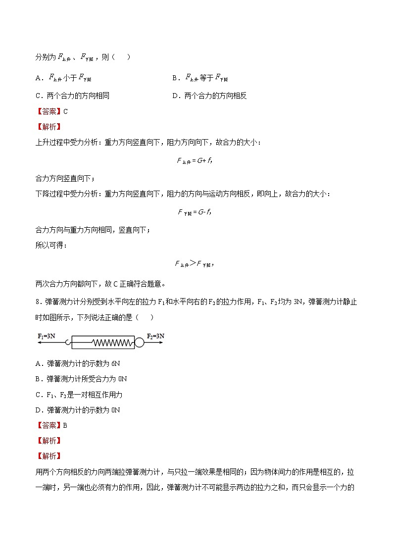 7.2 力的合成（备课件）2020-2021学年八年级物理下册同步备课系列（沪科版）03