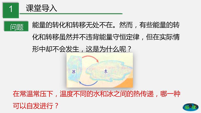 九年级下册教科版物理 专题11.2 能量转化的方向性和效率 PPT课件02