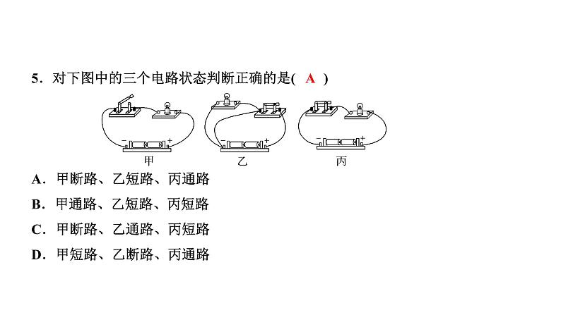 人教版物理 中考专题复习 三种电路状态第6页