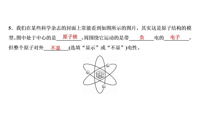 人教版物理 中考专题复习 两种电荷05