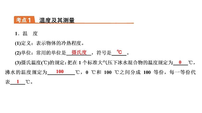 2021年春人教版物理中考专题复习课件《物态变化》（共69张PPT）02