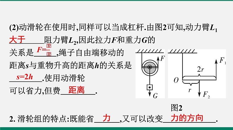 沪粤版八年级物理下册课堂教本  6.6　探究滑轮的作用 课件04