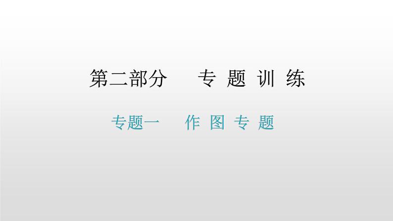 第二部分 专题一   作 图 专 题—2021届广东物理（沪粤版）中考复习课件01