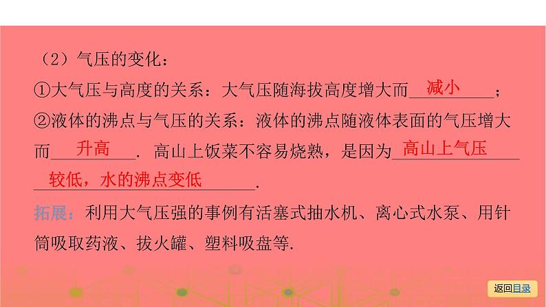 第一部分 第八章，第二课时 液体的压强和大气压强—2021届广东物理（沪粤版）中考复习课件第7页