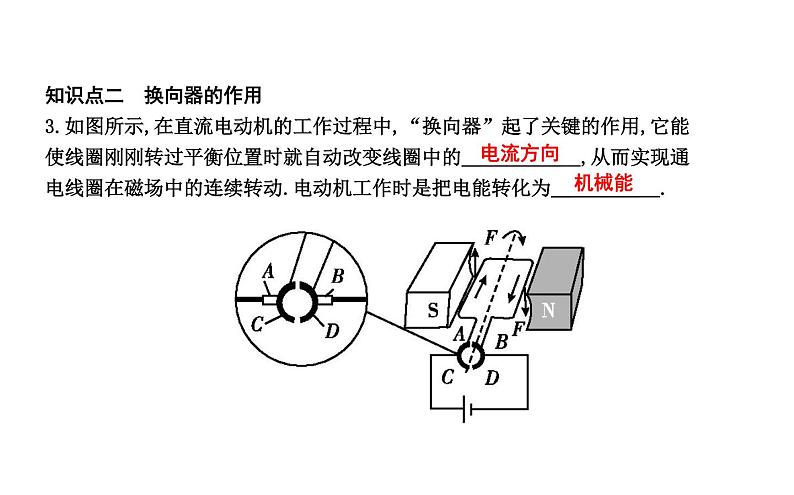 17.2 探究电动机转动的原理 PPT课件_粤沪版物理九年级下册05