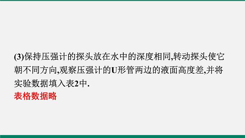 沪粤版八年级物理下册课堂教本  8.2　研究液体的压强 课件07