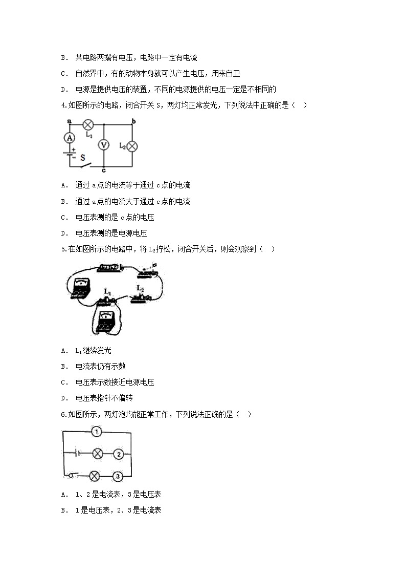 2021年中考物理总复习专题训练《电压电阻》（含解析）03
