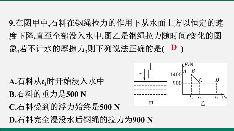 沪粤版八年级物理下册 第九章仿真模拟测试第8页