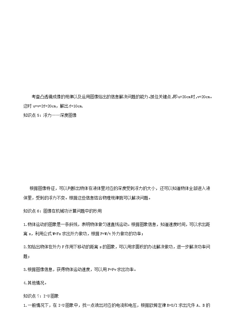 2021年中考物理14个难点专题高分三步曲专题02中考图像类问题含解析03