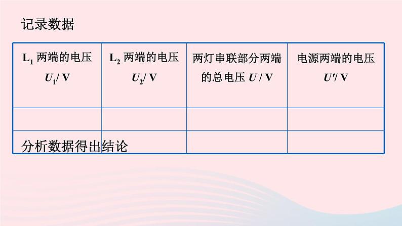 【精品】新人教版九年级物理全册 第16章 电压电阻16.2串并联电路中电压的规律 课件08