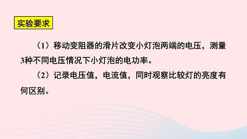 【精品】新人教版九年级物理全册 第18章 电功率18.3测量小灯泡的电功率 课件06