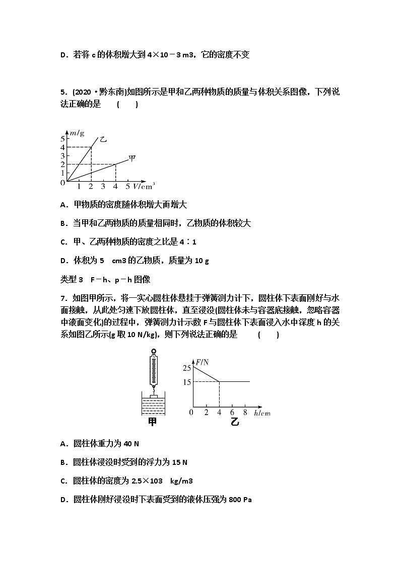 2021中考物理二轮复习 坐标图像题（原卷版）第3页