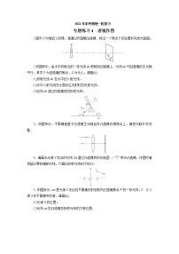 2021年中考物理一轮复习专题练习4透镜作图