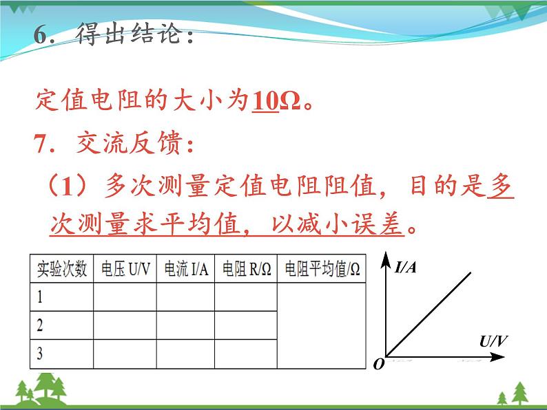 【精品】新人教版  九年级物理全册17.3电阻的测量  第1课时  课件06