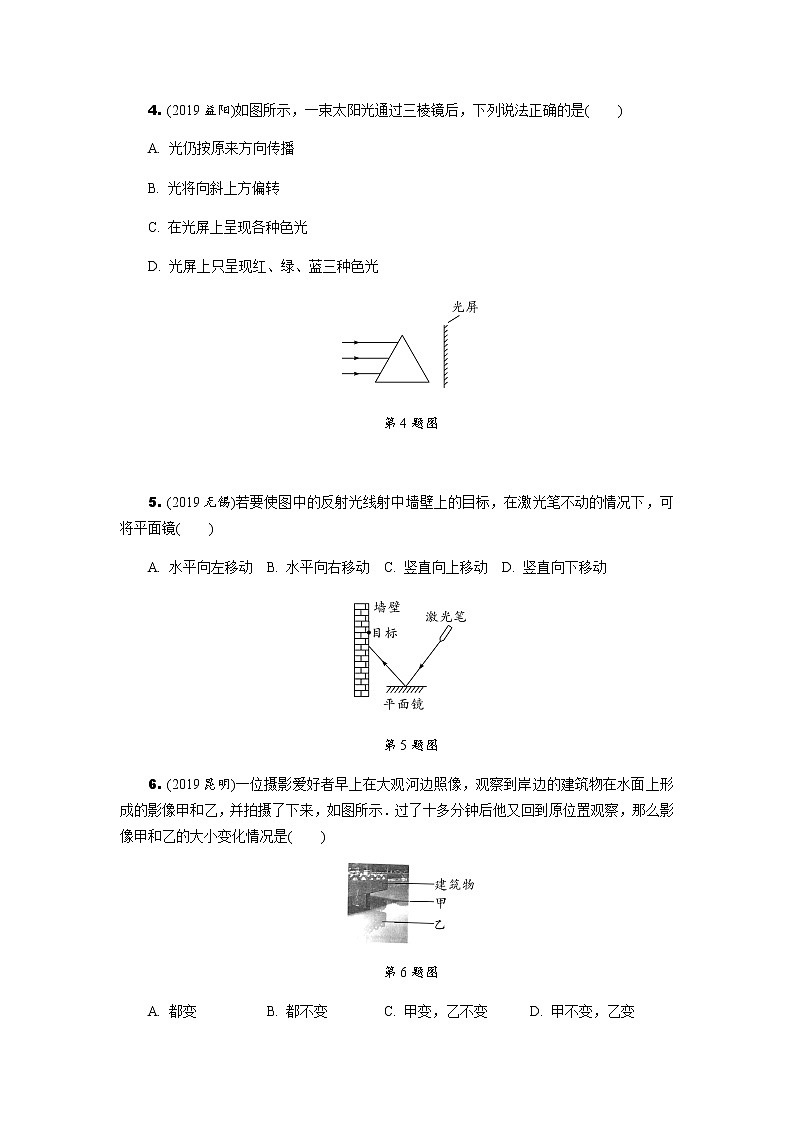 中考物理专题复习  中考冲刺集训--光现象(含解析)试卷02