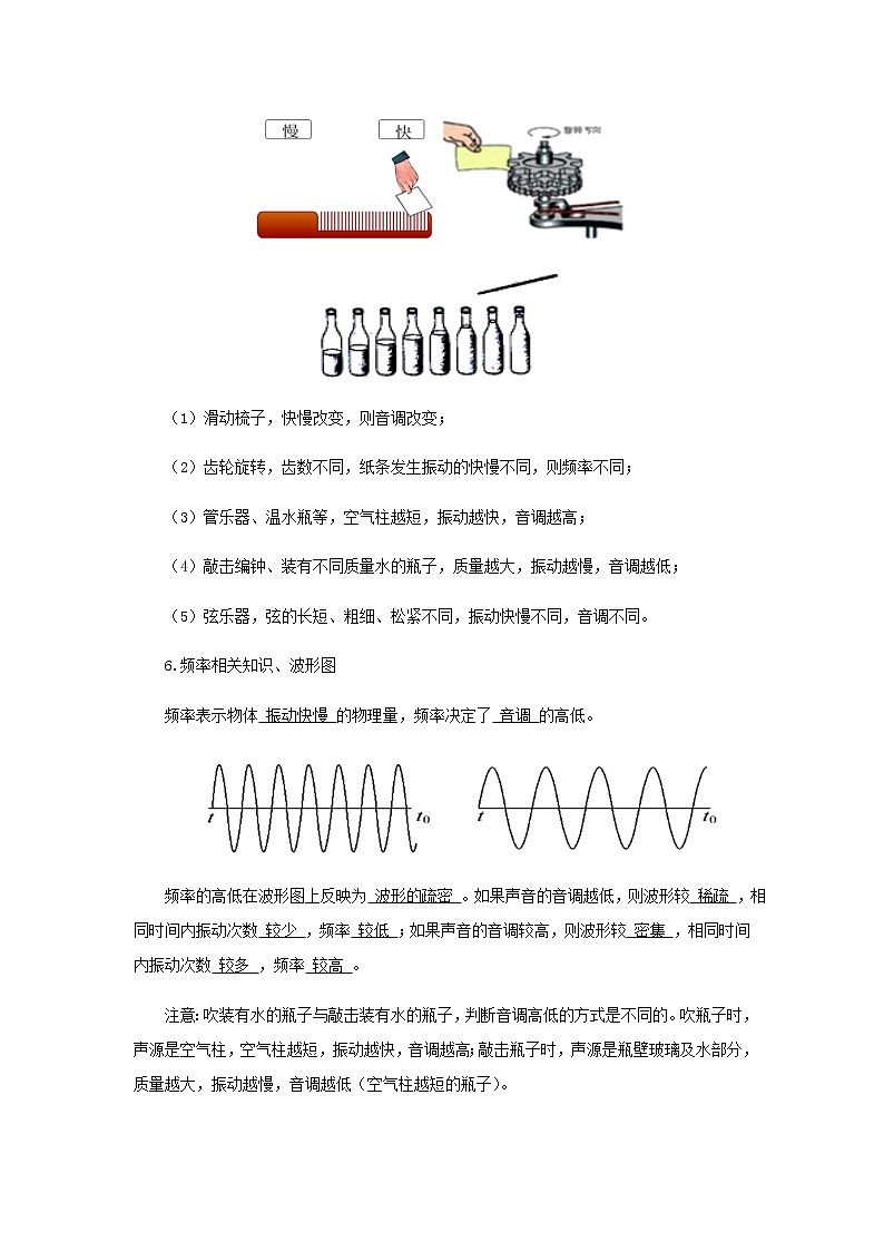 新人教版 八年级物理上学期期末复习重难点+练习40讲 第9讲声音的特性（含解析）02