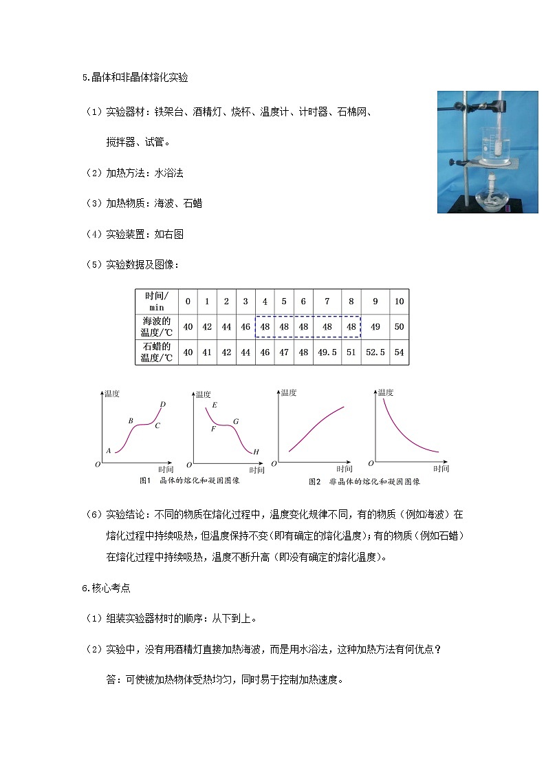 新人教版 八年级物理上学期期末复习重难点+练习40讲 第16讲熔化和凝固（含解析）03