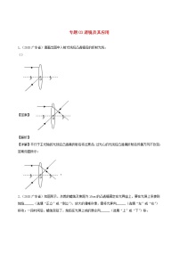 广东省地区5年(2016_2020)中考1年模拟物理真题分类汇编专题03透镜及其应用（含解析）