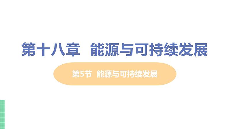 苏教版九年级物理下册 18.5 能源与可持续发展（PPT课件+素材）01