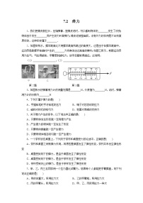 人教版八年级下册7.2 弹力当堂达标检测题