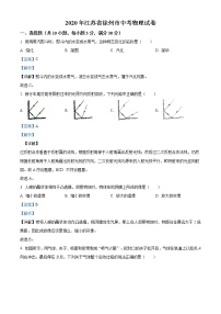 2020年江苏省徐州市中考物理试题（解析版）