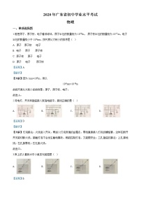 2020年广东省中考物理试题（解析版）