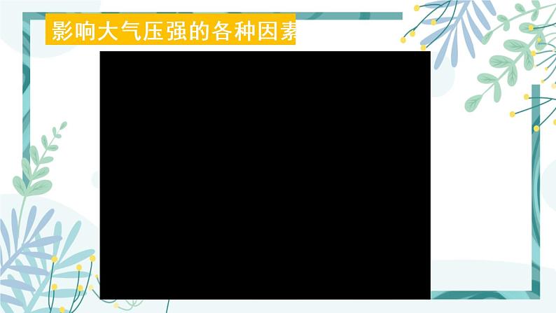 人教版八年级物理下册 第九章 第三节 大气压强 第2课时 大气压强的变化和综合运用 课件07