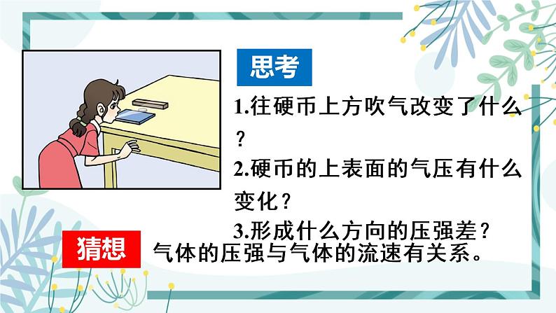 人教版八年级物理下册 第九章  第4节 流体压强与流速的关系 课件06