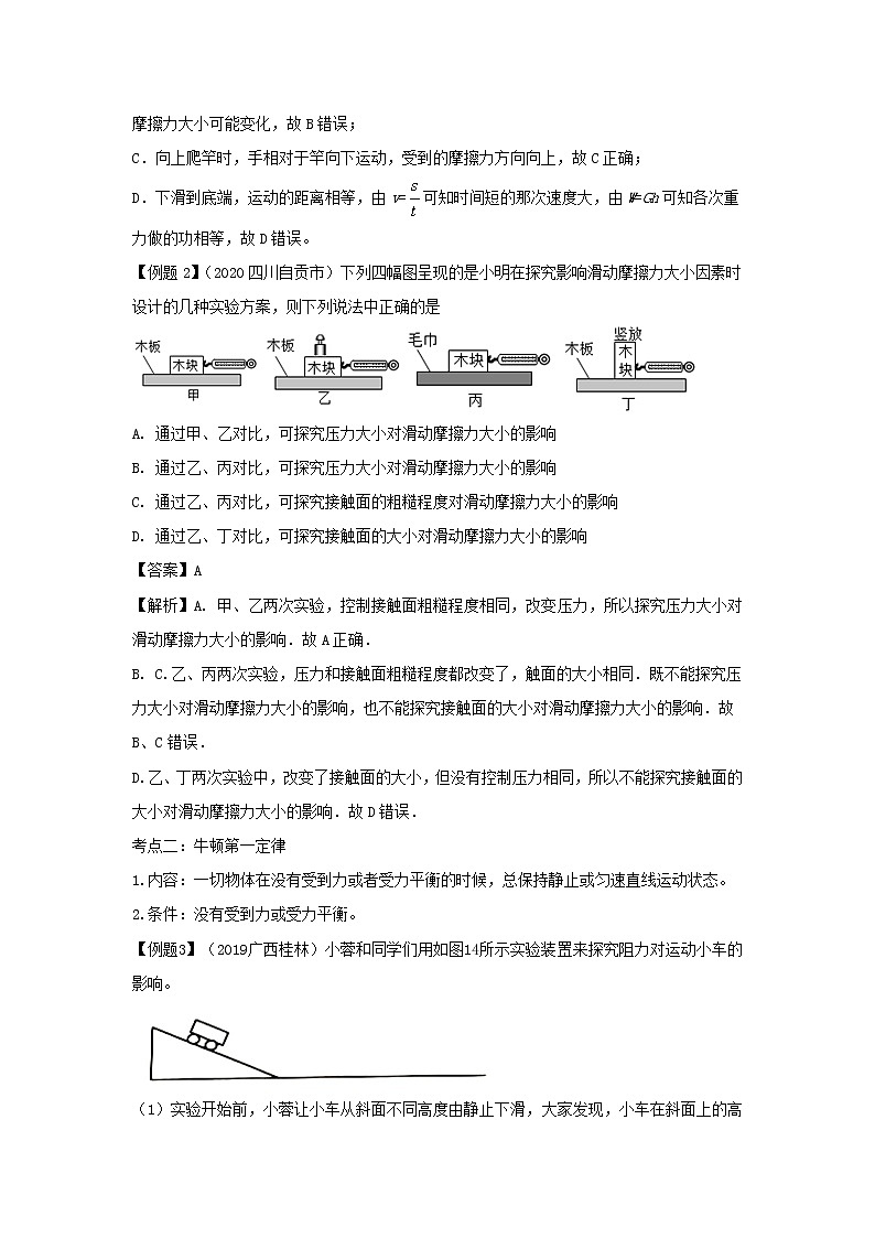 备战2021中考物理一轮复习单元达标全攻略含解析打包22套 试卷练习03