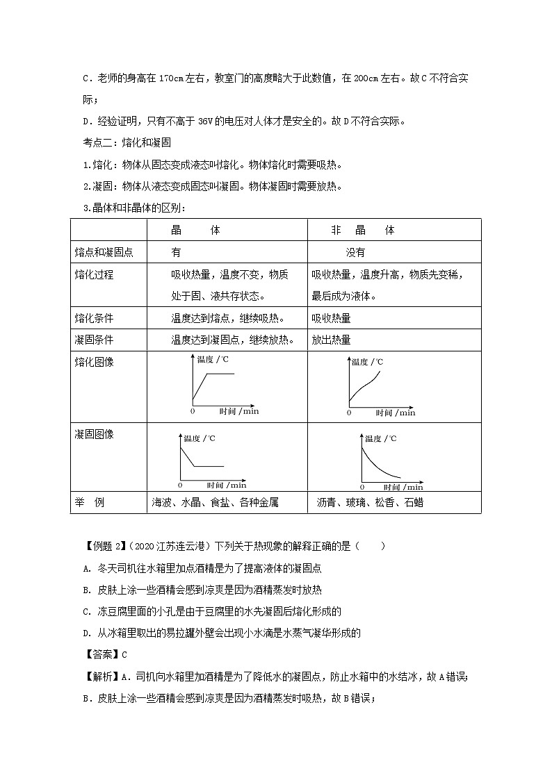 备战2021中考物理一轮复习单元达标全攻略含解析打包22套 试卷练习03