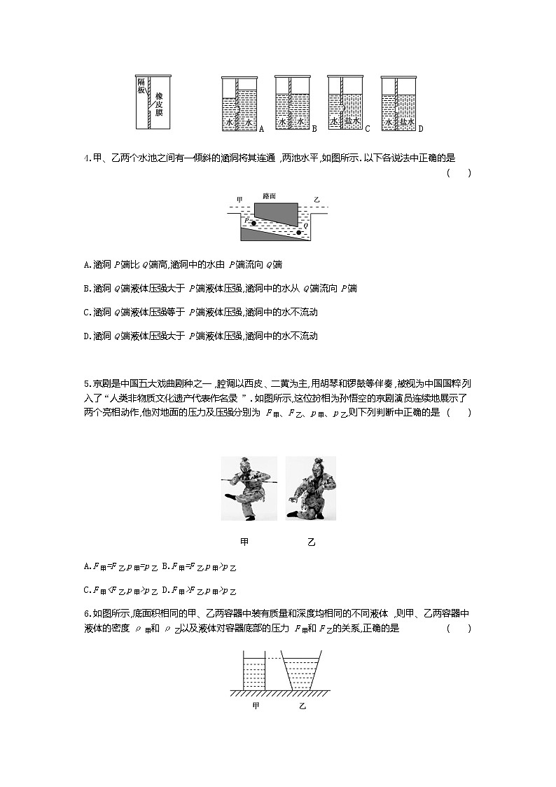 2020--2021学年人教版八年级物理下册 第九章 压强 综合能力检测卷302