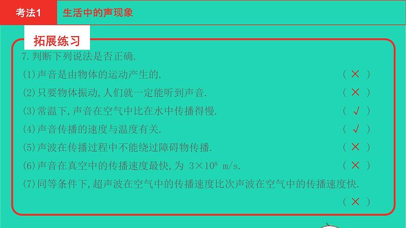 河南省2021年中考物理考点过关第1章声现象复习课件20210310399第5页