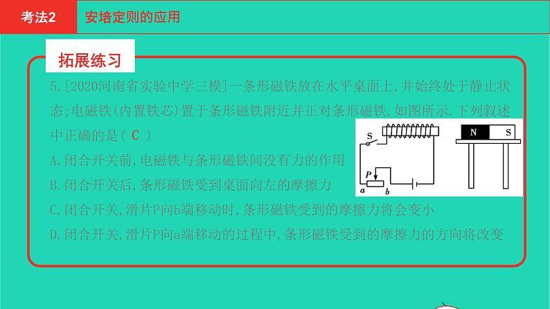 河南省2021年中考物理考点过关第17章电与磁信息的传递复习课件20210310398第5页