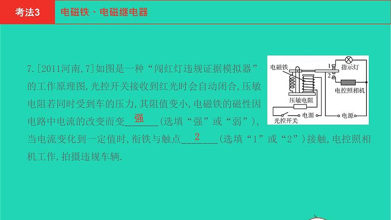 河南省2021年中考物理考点过关第17章电与磁信息的传递复习课件20210310398第7页