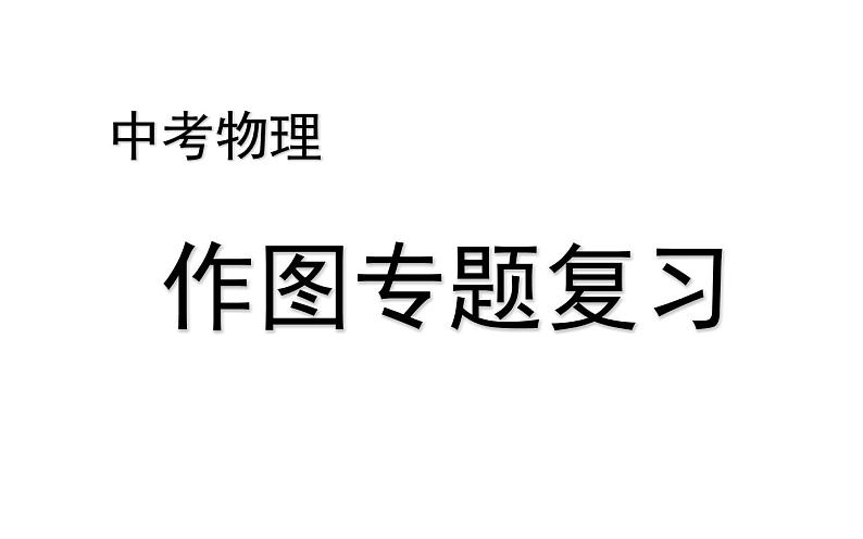 中考物理——作图专题复习课件第1页