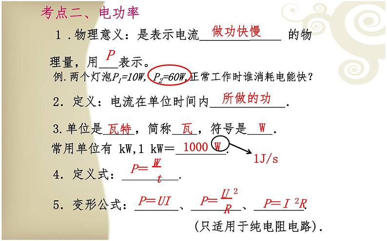 《电功率》复习培优课件07