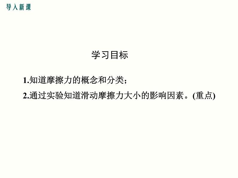 人教版八年级物理下册：第八章 运动和力  8.3 第1课时 认识摩擦力及其影响因素 课件03