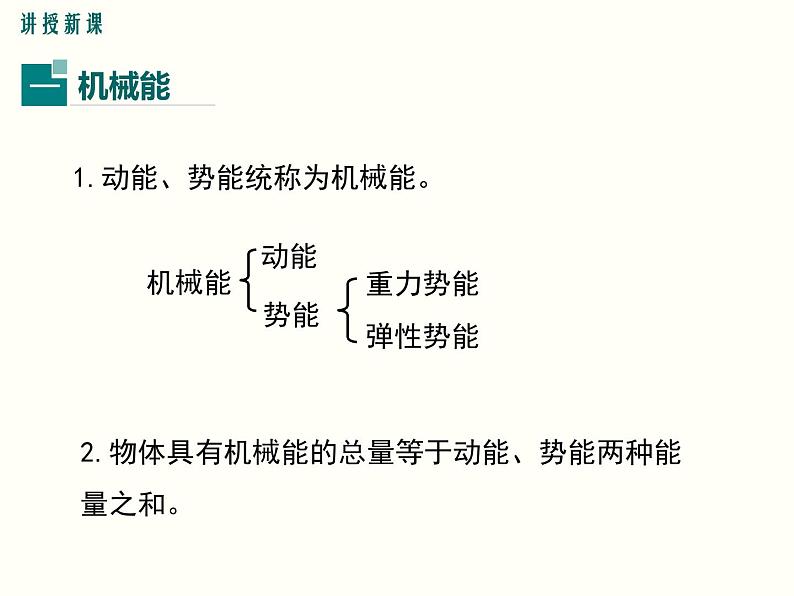 人教版八年级物理下册：第十一章 功和机械能  11.4 机械能及其转化 课件07