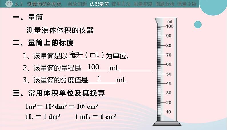 新人教版 八年级物理上册 第6章 质量与密度 6.3测量物质的密度 课件06